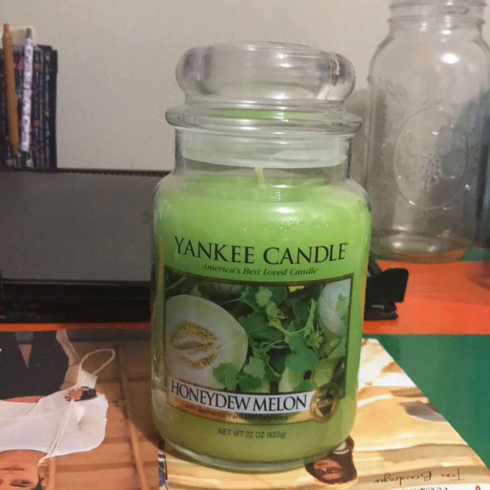 Yankee candle honeydew melon 2 large jars